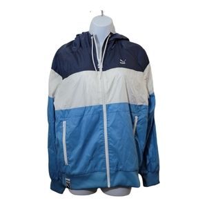 Puma Colorblock Windbreaker Blue & White